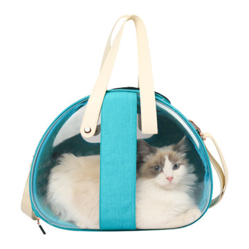 Wholesale clear fold pet dog cat carriers backpack fashion pet bag